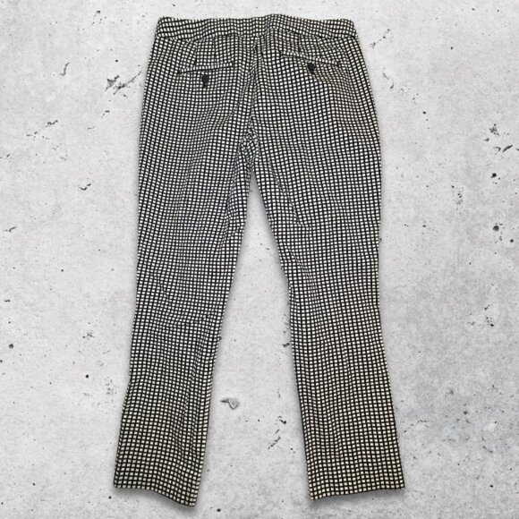 Brooks Brothers Pants Natalie Fit Soft‎ Fabric Checkered Pattern Black/White W 6 - Picture 2 of 12